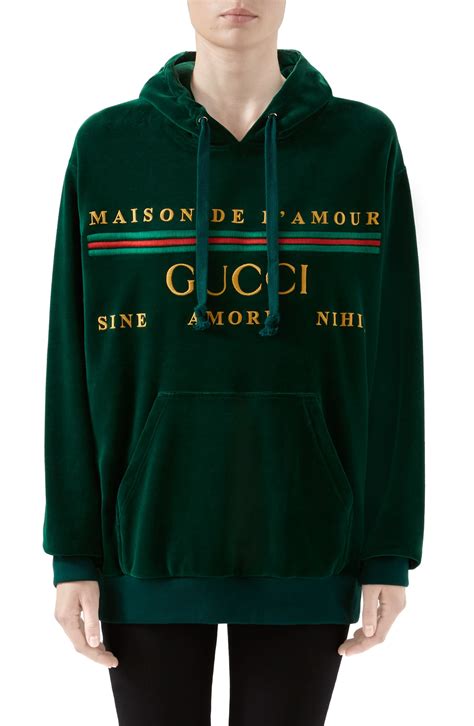 gucci black hoodies|Gucci oversized hoodie.